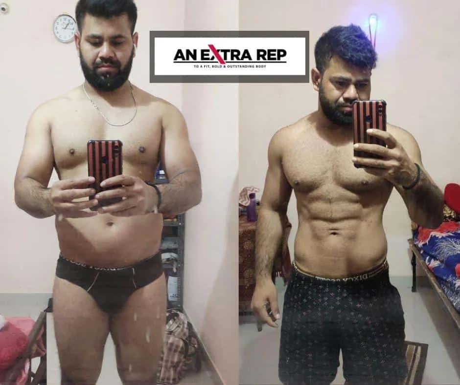 Body transformation male 3 months