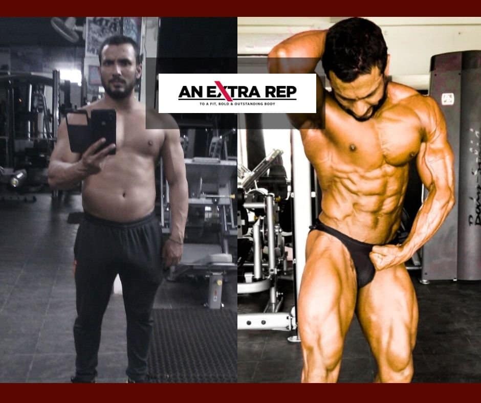 Abhishek is a real estate consultant and Gym manager. He wanted to become a bodybuilding champion. With AnExtrarep Body Transformation program Abhishek, reduced his workout times to 45 mins daily, got down to 6% body fat & won the title Mr. Asia Men’s physique title.